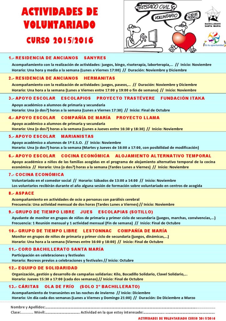 Ficha voluntariados