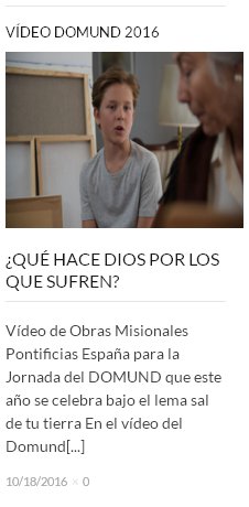 Vídeo Domund 2016