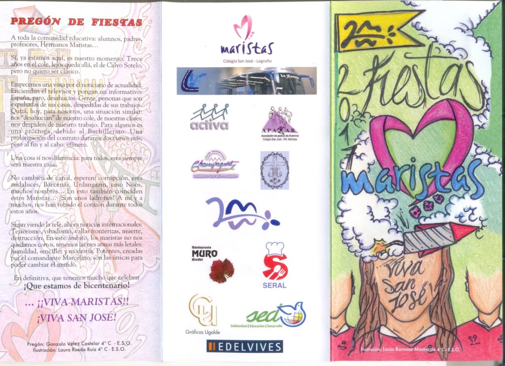Programa de fiestas Maristas 2016-2017