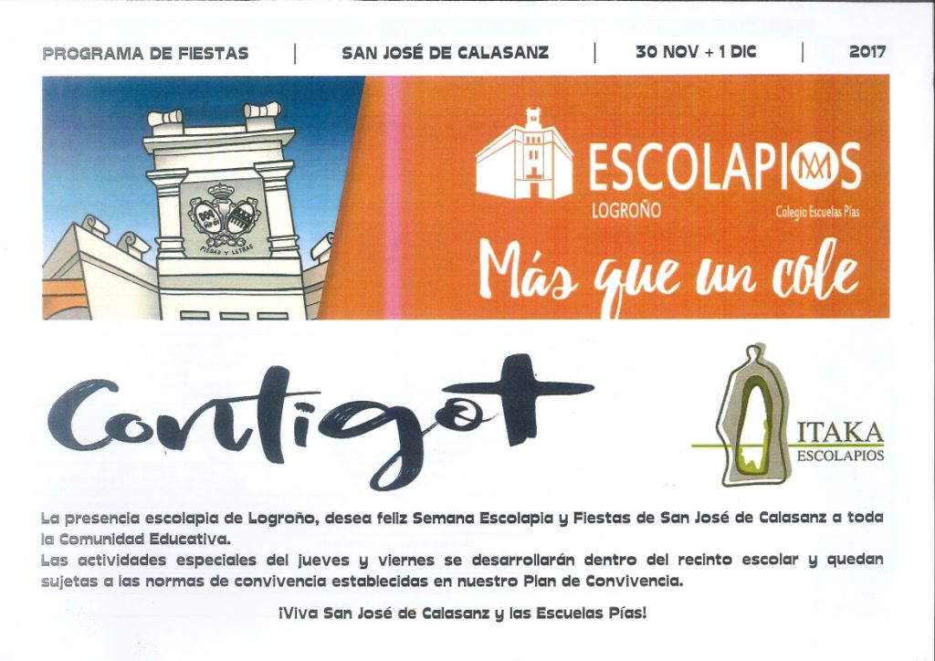 Programa de fiestas Escolapios 2017