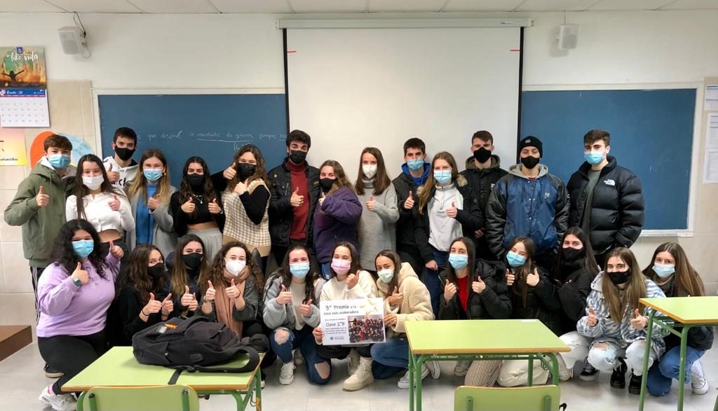 kilo 2B tercer premio a la clase más colaboradora 2020