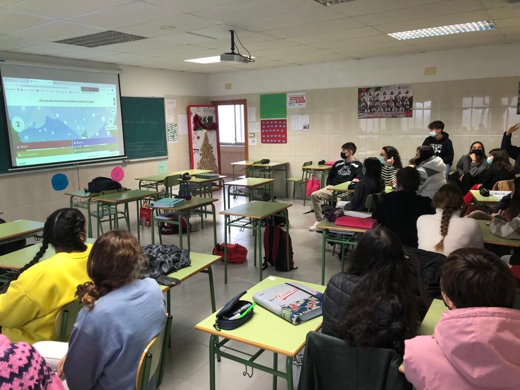 Jugando al Kahoot Navideño diciembre 2021