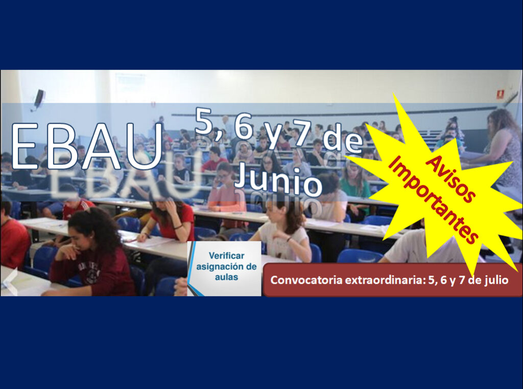Avisos importantes EBAU 2023
