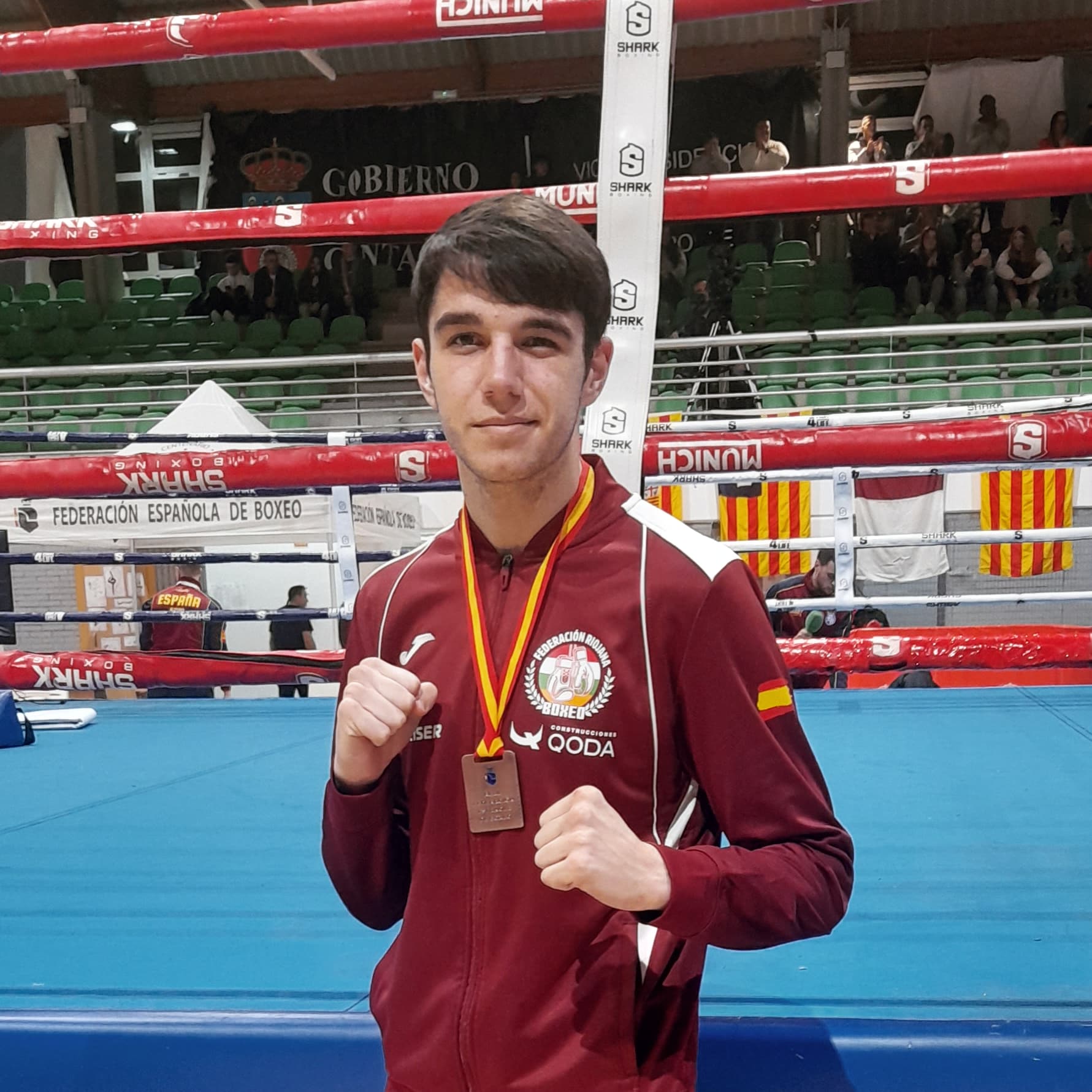 Alejandro Pérez orgulloso de su medalla de bronce en los campeonatos de España diciembre 2023