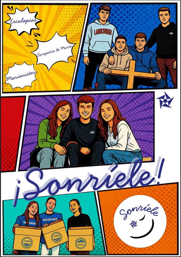 Sonríe Cartel del lema Curso 26-27